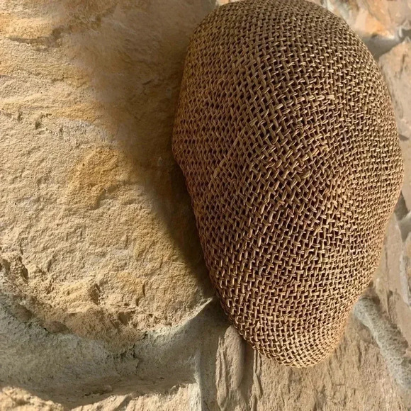 Wicker Look Hat Made with 100% Natural Fibers - Picture 2 of 8